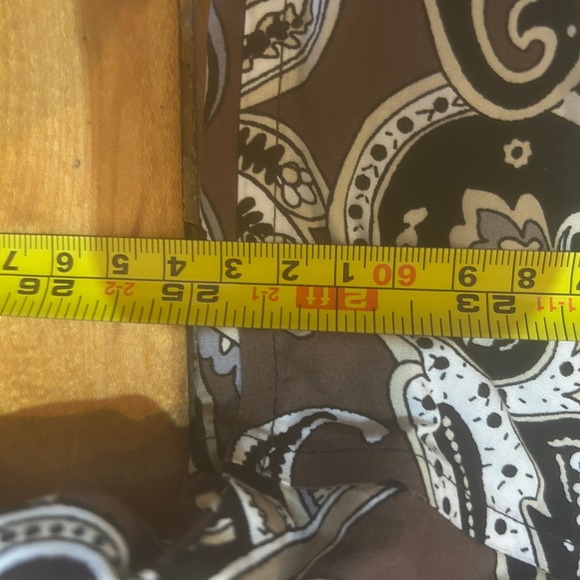 Coldwater Creed Shirt Womens 2X Brown Paisley 3/4 Slv Mature Office Business - Picture 6 of 10